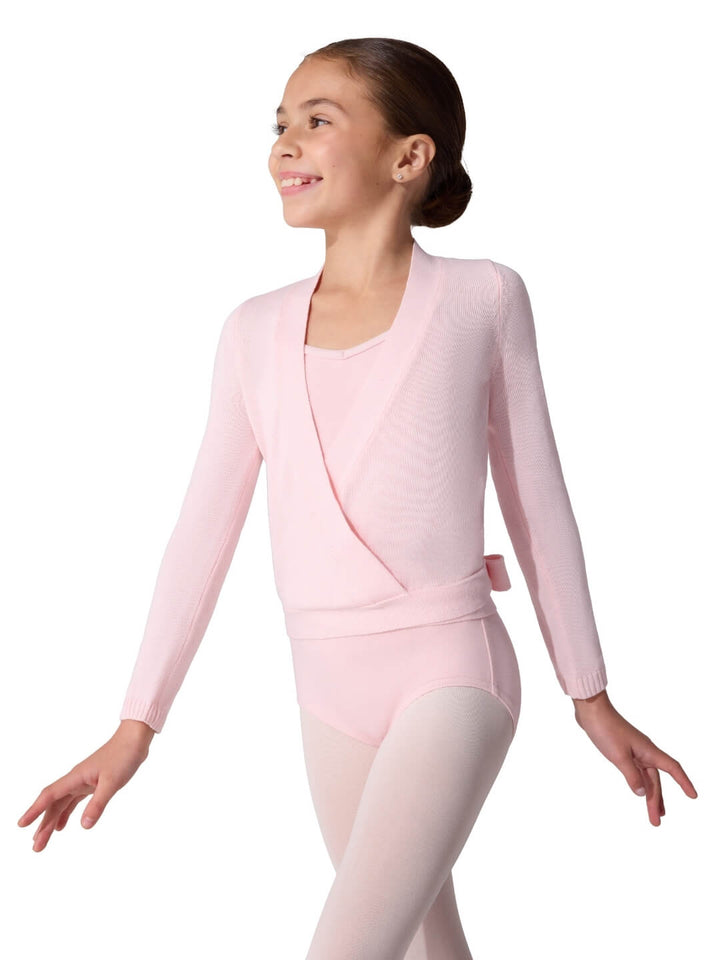 Knit Wrap Sweater - Girls