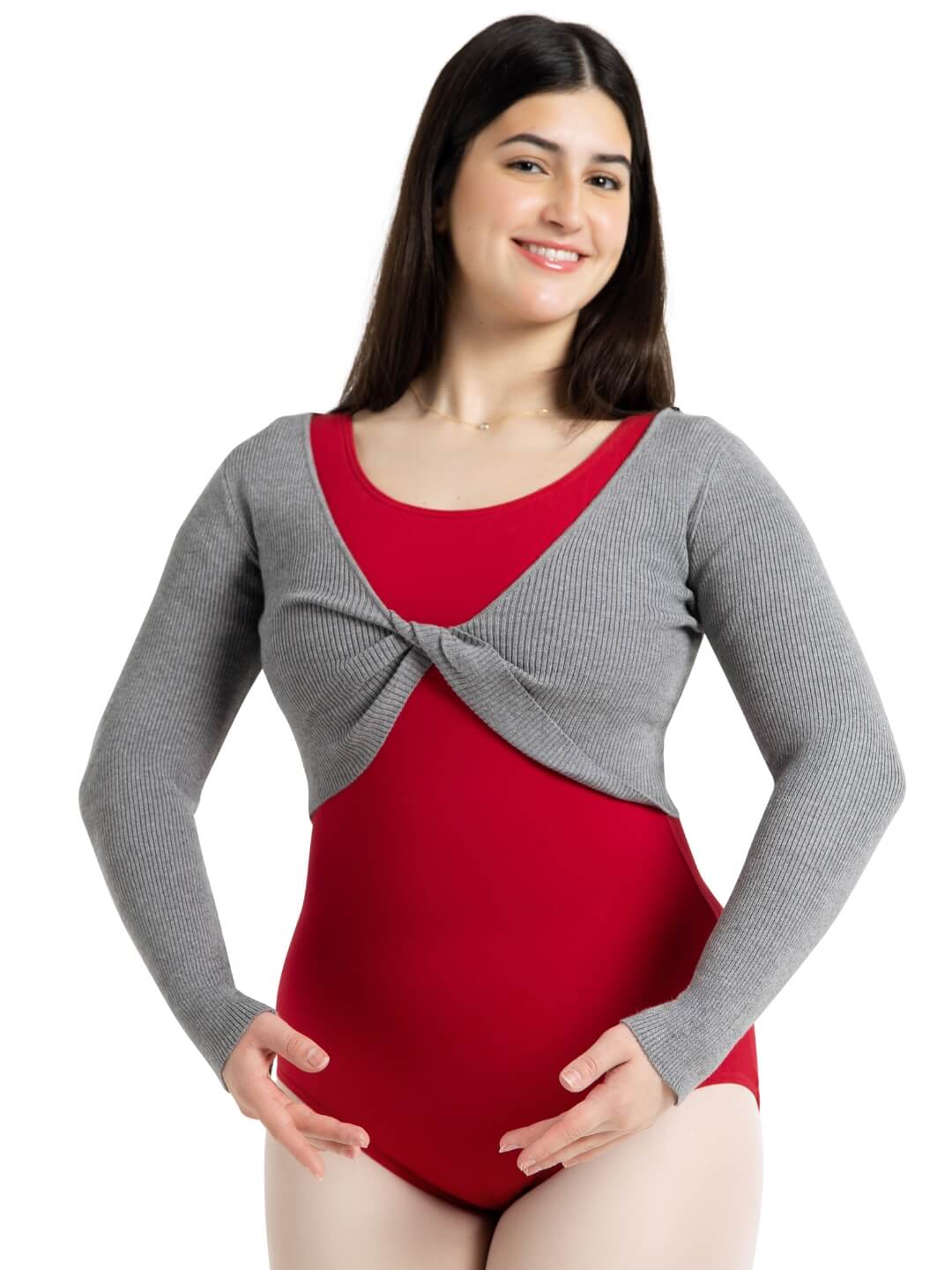 Shrug with Faux Knot Sweater