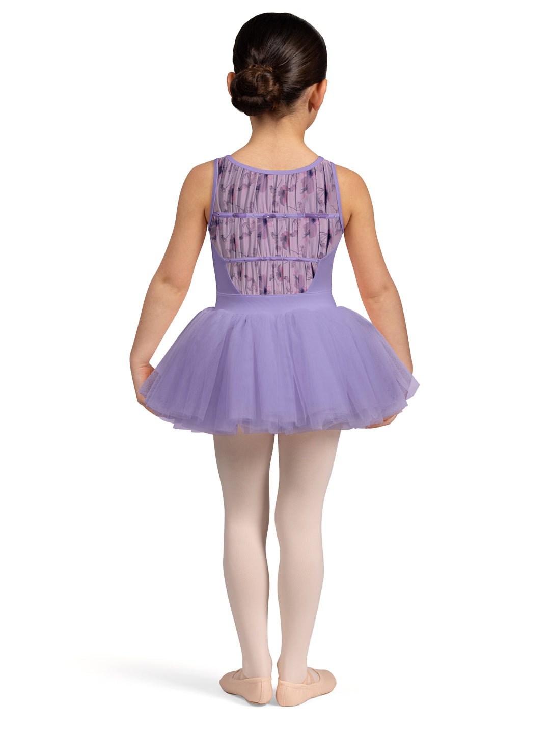 Mesh Back Tutu Leotard - Girls