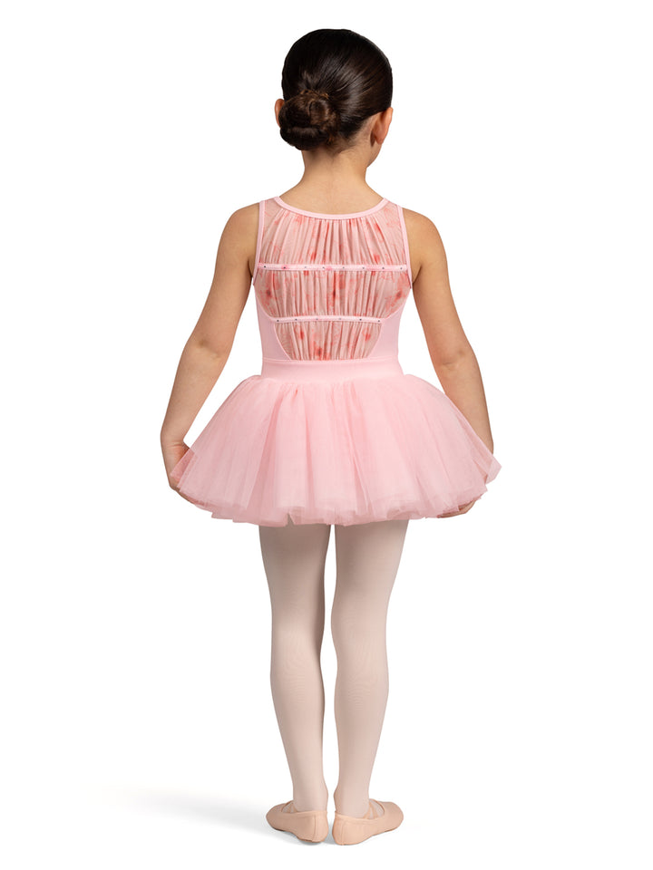 Mesh Back Tutu Leotard - Girls