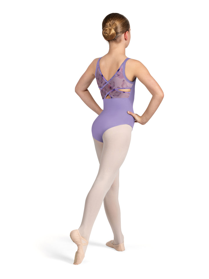 Sweetheart Cross Back Camisole Leotard - Girls