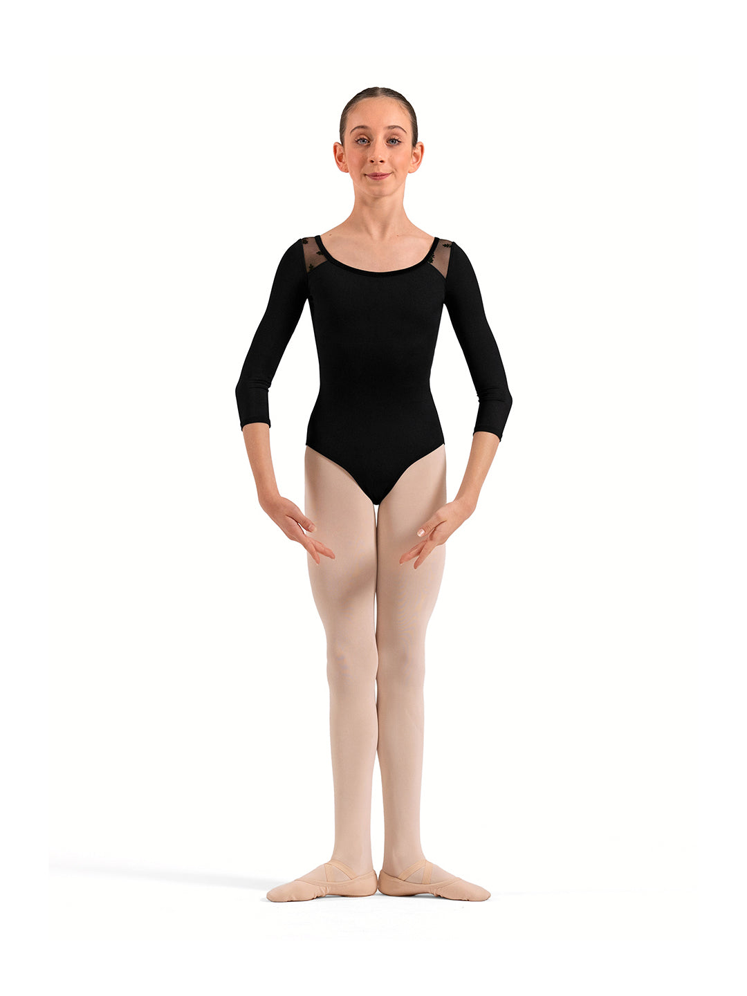 Avery 3/4 Sleeve Leotard - Girls