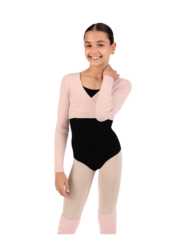 Starling Knit Wrap Top - Girls