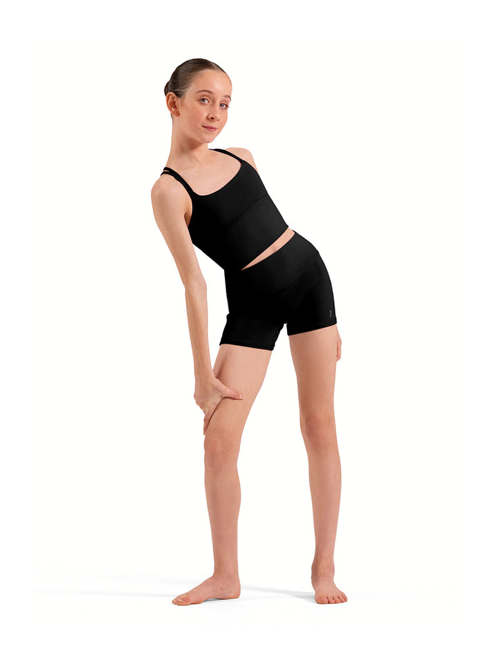 Isla X-Back Long Crop Top - Girls