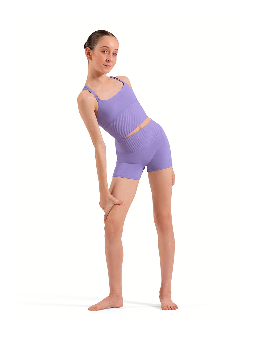 Isla X-Back Long Crop Top - Girls