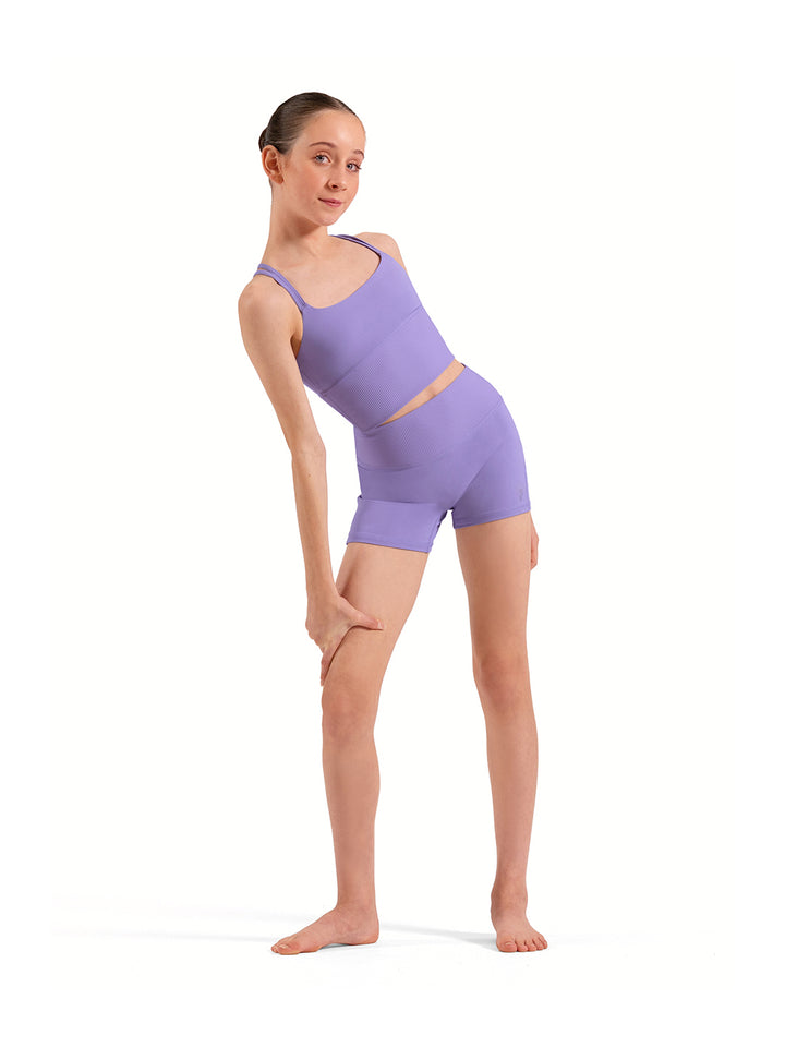 Isla X-Back Long Crop Top - Girls