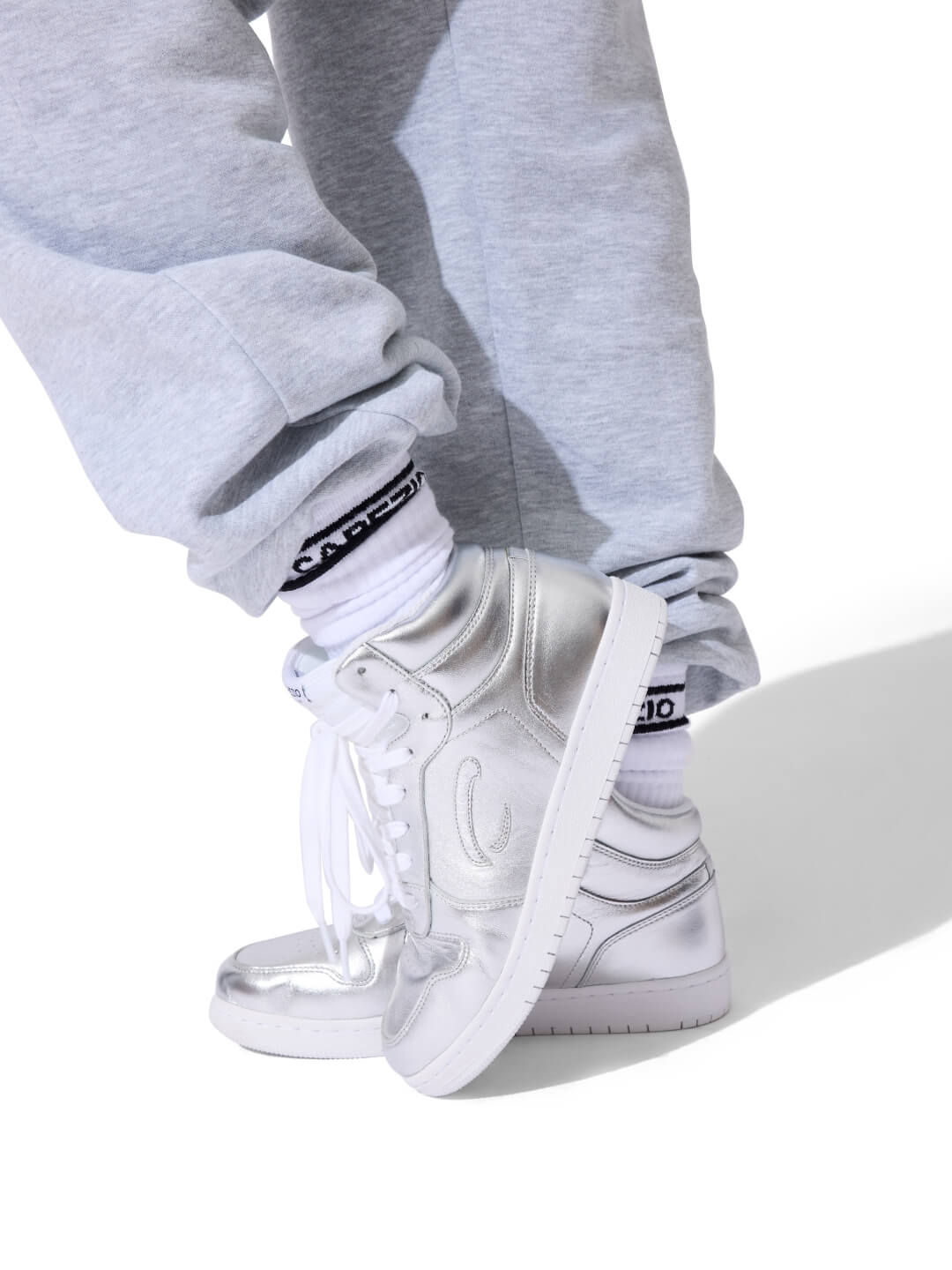 Ignite High Top Dance Sneaker - Silver Metallic