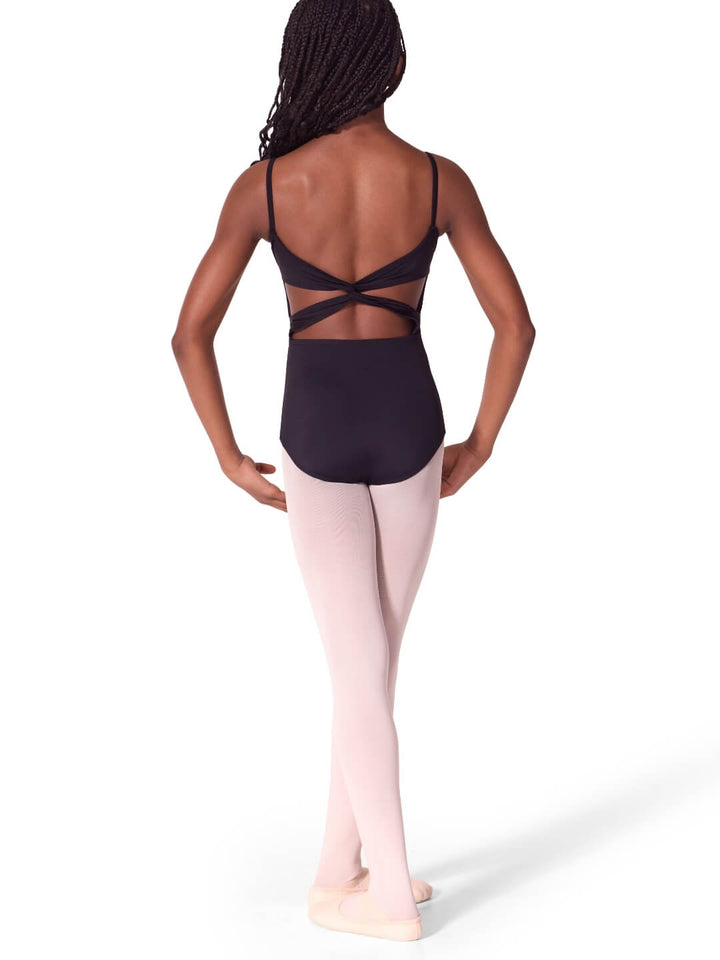 Soft Elegance Camisole Leotard with Twist Back - Tween
