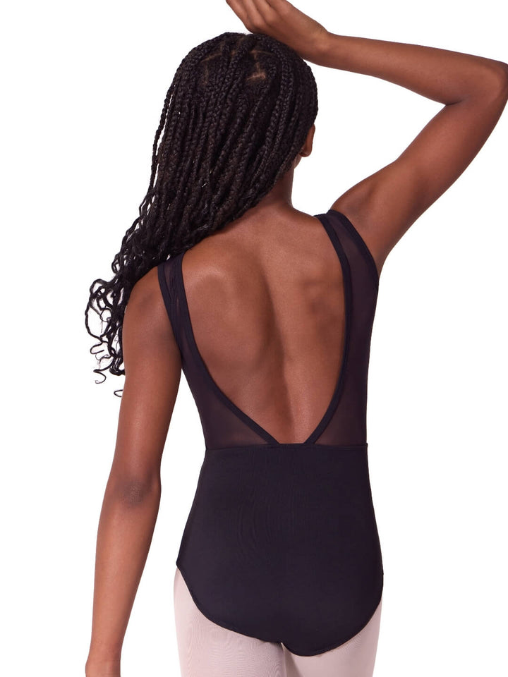 Soft Elegance Asymmetrical Boat Neck Leotard - Tween