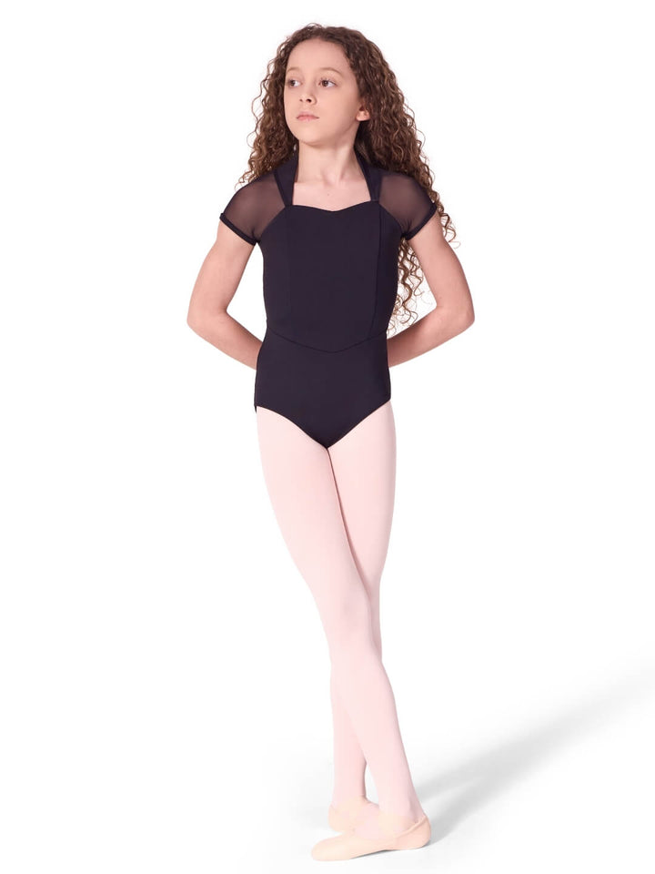 Soft Elegance Corset Short Sleeve Leotard - Tween