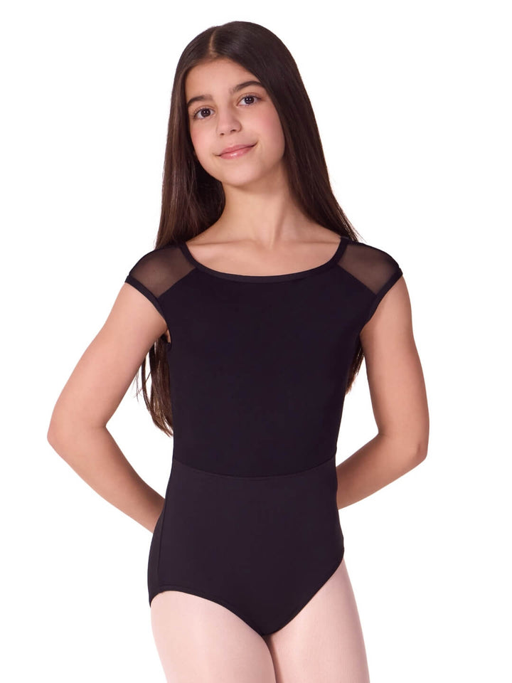 Sea Star Pearl Cap Sleeve Leotard - Girls