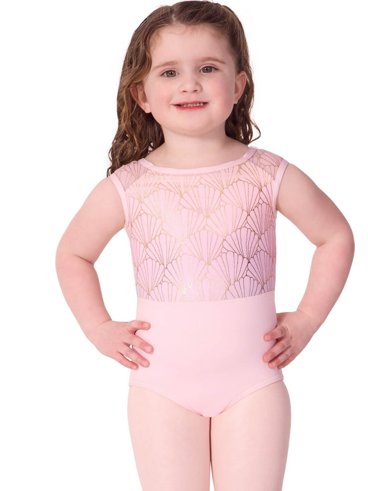 Sea Star Pearl Cap Sleeve Leotard - Girls