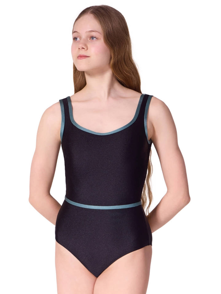 Enchanted Contrast Graceful Tank Leotard - Tween
