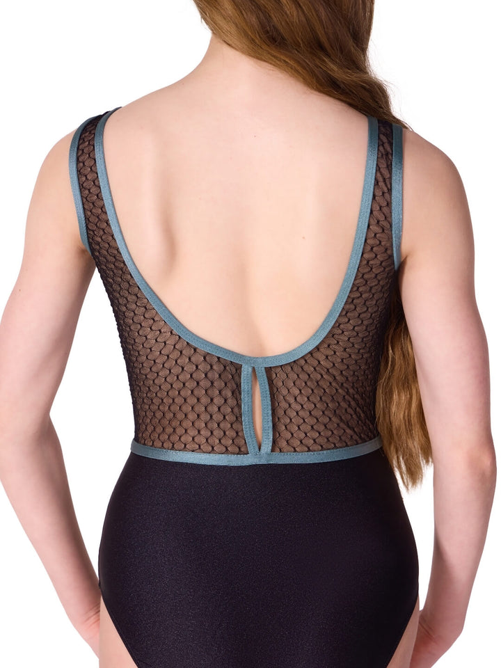 Enchanted Contrast Graceful Tank Leotard - Tween