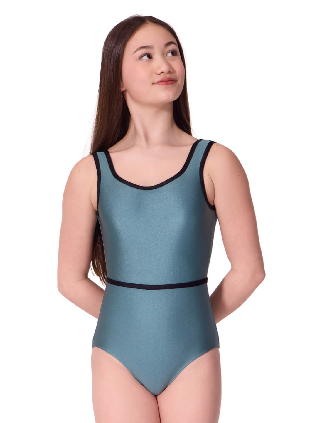 Enchanted Contrast Graceful Tank Leotard - Tween