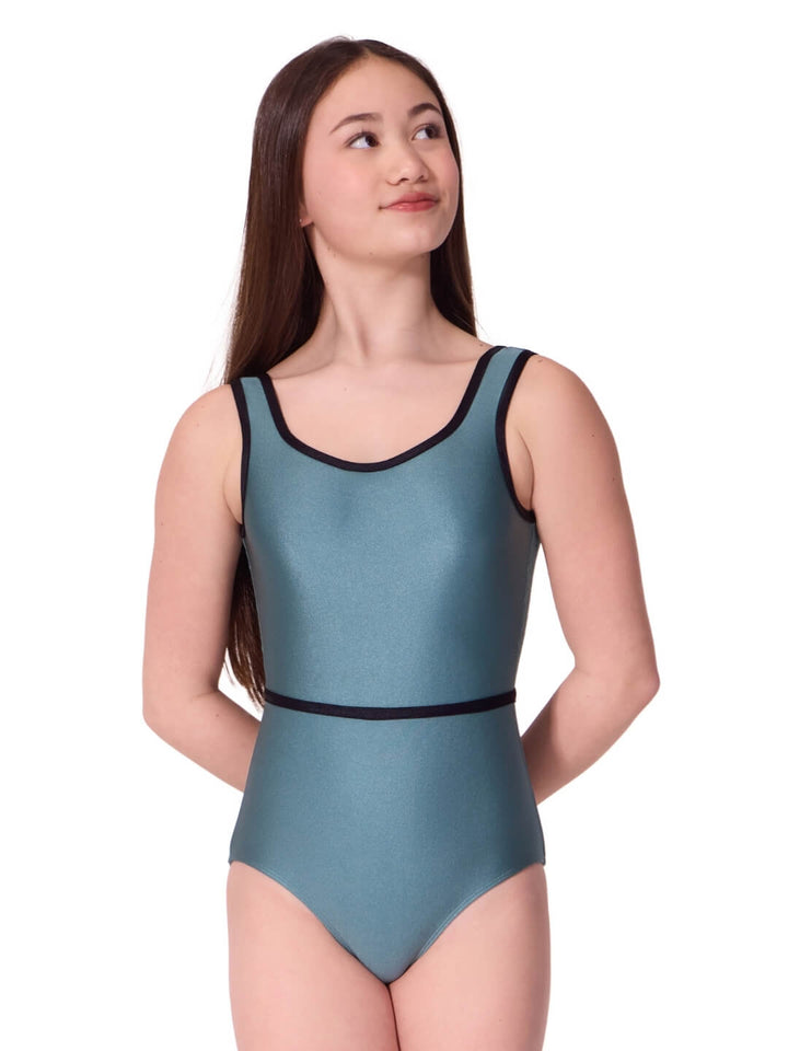 Enchanted Contrast Graceful Tank Leotard - Tween