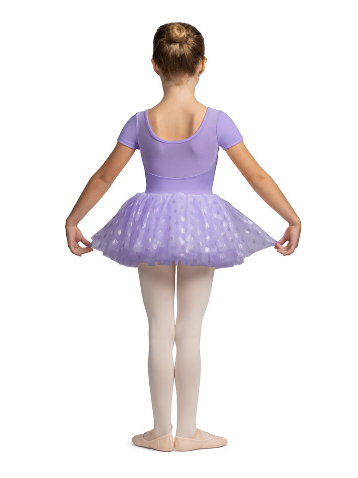 Glow Cap Sleeve Tutu Leotard- Girls