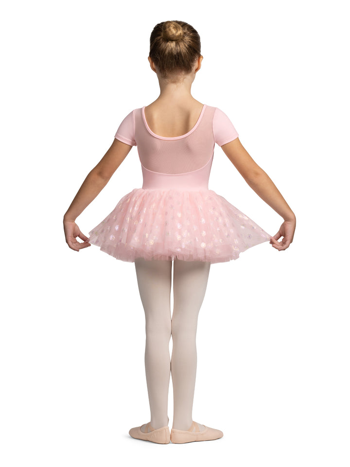 Glow Cap Sleeve Tutu Leotard- Girls