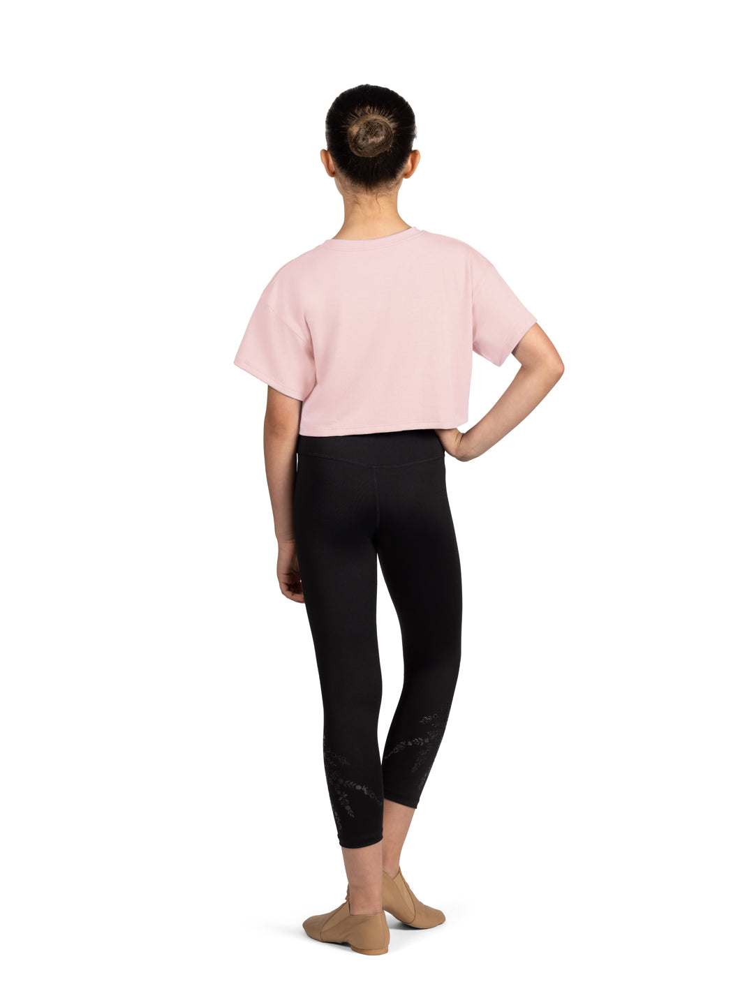 Glow Ballerina Print Crop Top - Girls