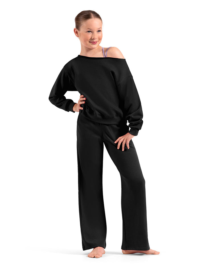Off the Shoulder Sweatshirt - Girls