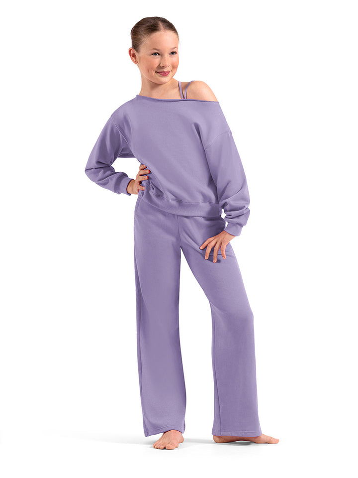 Off the Shoulder Sweatshirt - Girls