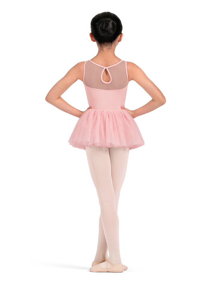 Floral Embroidered Tutu Leotard- Girls