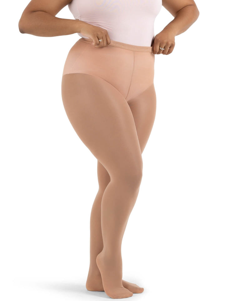 Hold & Stretch Plus Size Footed Tight