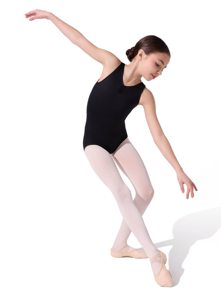 Studio Collection Pinch Front V Neck Leotard - Girls