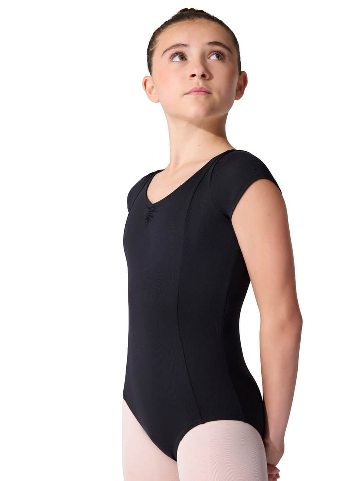 Studio Collection Dual Pinch Cap Sleeve Leotard - Girls