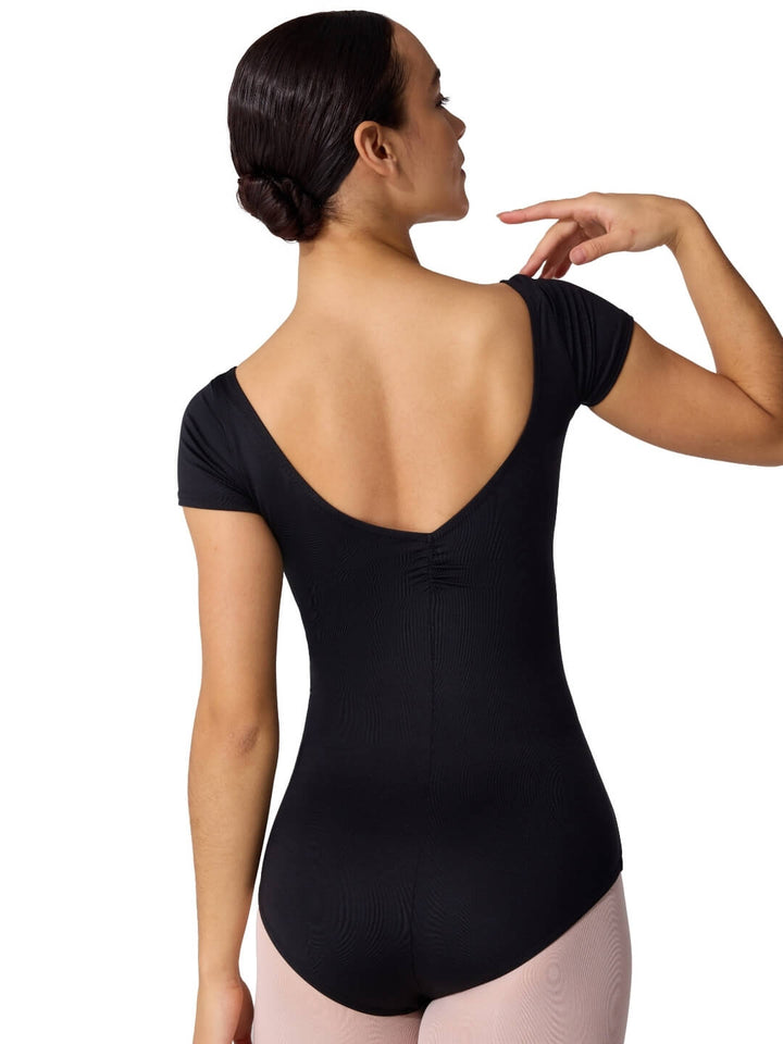 Studio Collection Dual Pinch Cap Sleeve Leotard