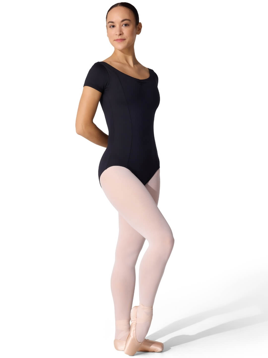 Studio Collection Dual Pinch Cap Sleeve Leotard