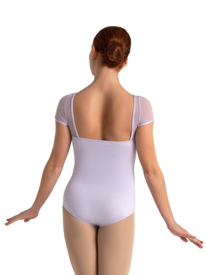 Studio Collection Mesh Yoke SS Leotard