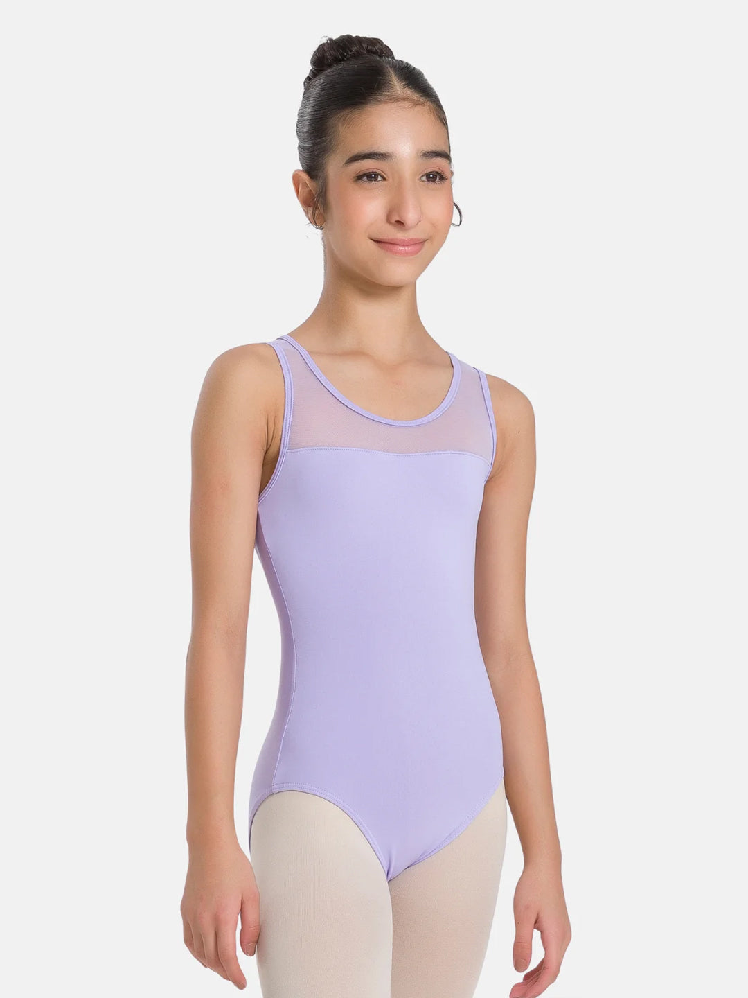 Gemette High Neck Leotard with Keyhole Back - Girls