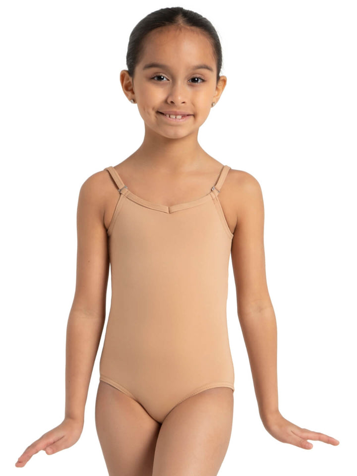 Camisole Leotard with Adjustable Straps - Girls