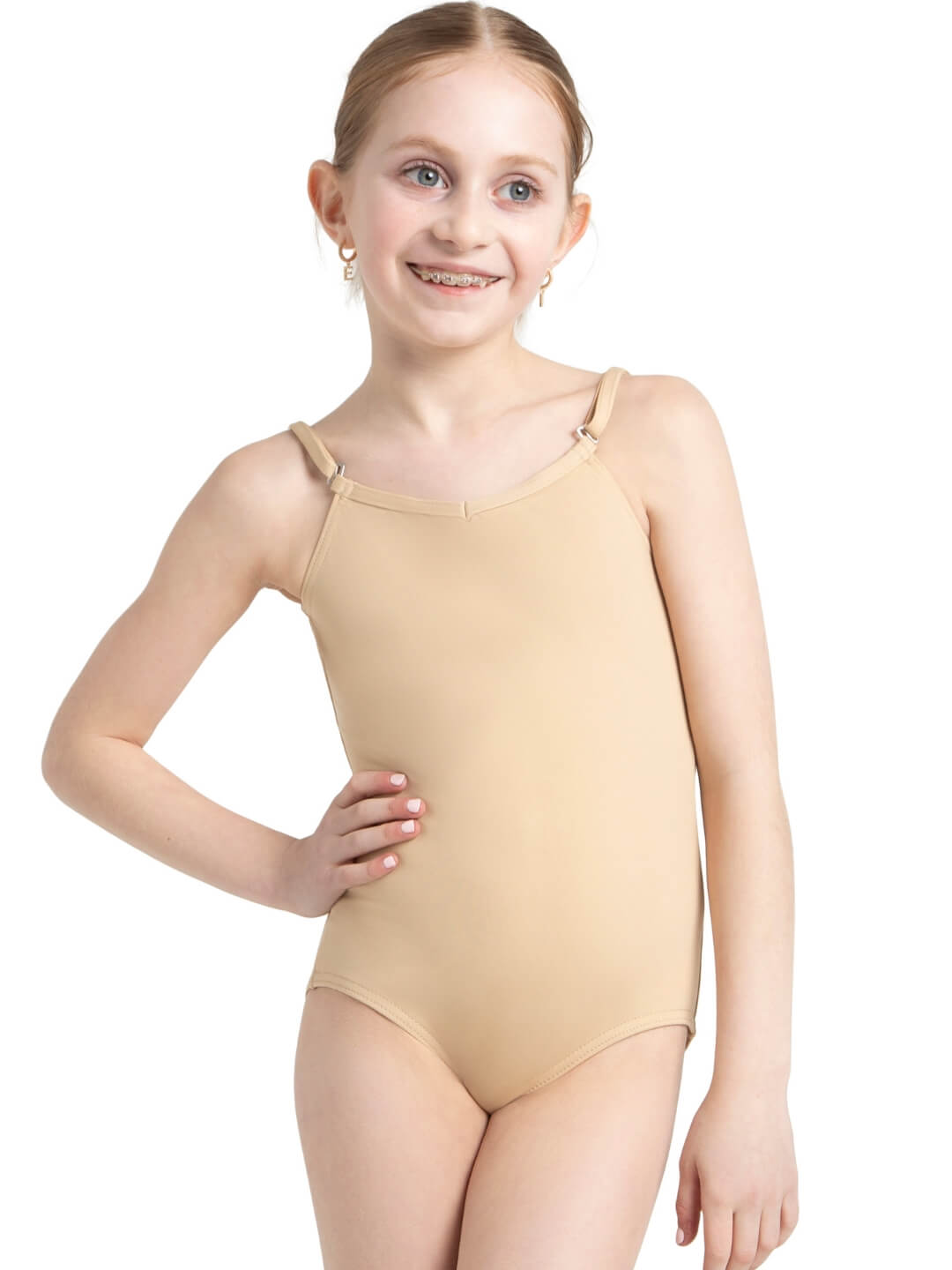 Camisole Leotard with Adjustable Straps - Girls