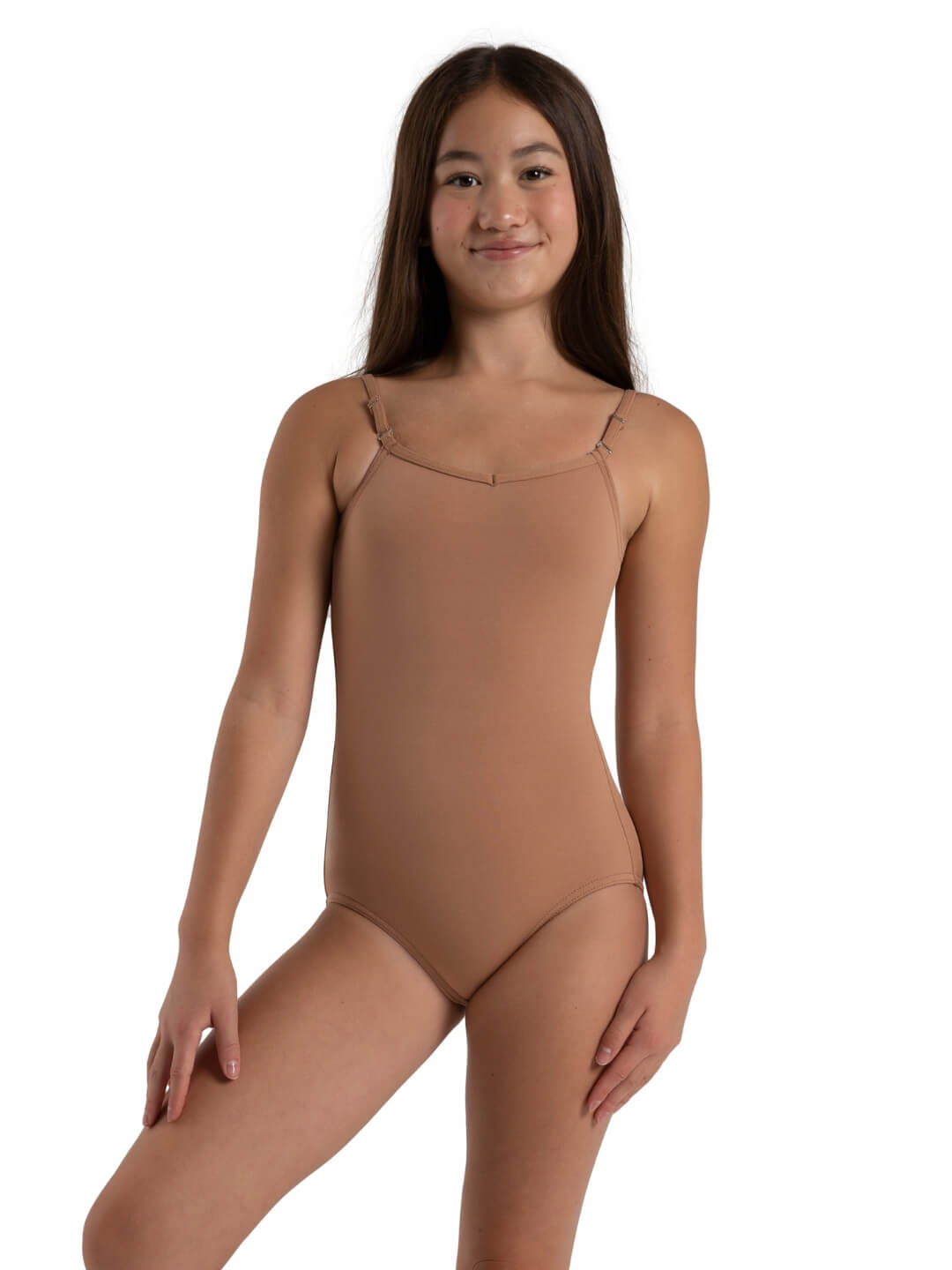 Camisole Leotard with Adjustable Straps - Girls