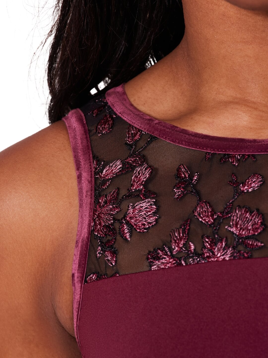 Ornate Romance Allure Mesh Back Leotard