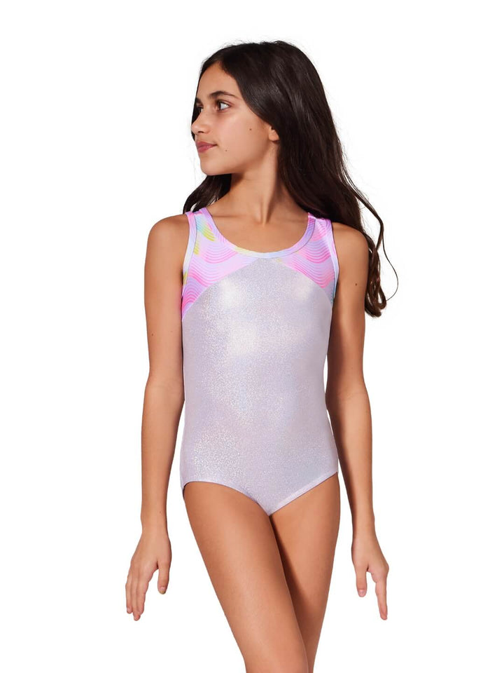 Sunset Wave Sunset Leotard- Girls