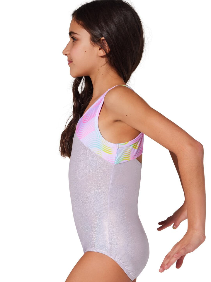 Sunset Wave Sunset Leotard- Girls