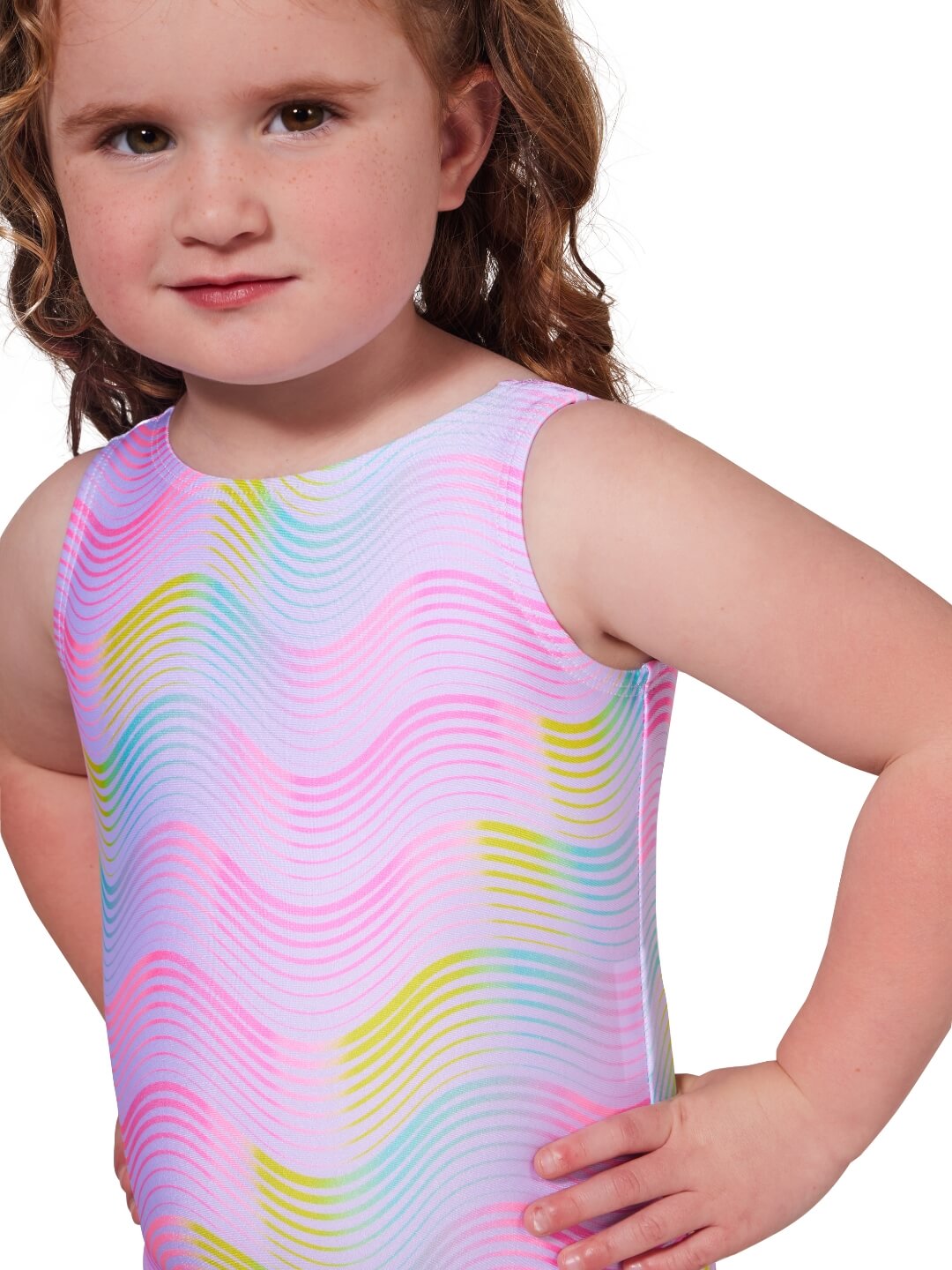 Sunset Wave Sunrise Leotard - Girls