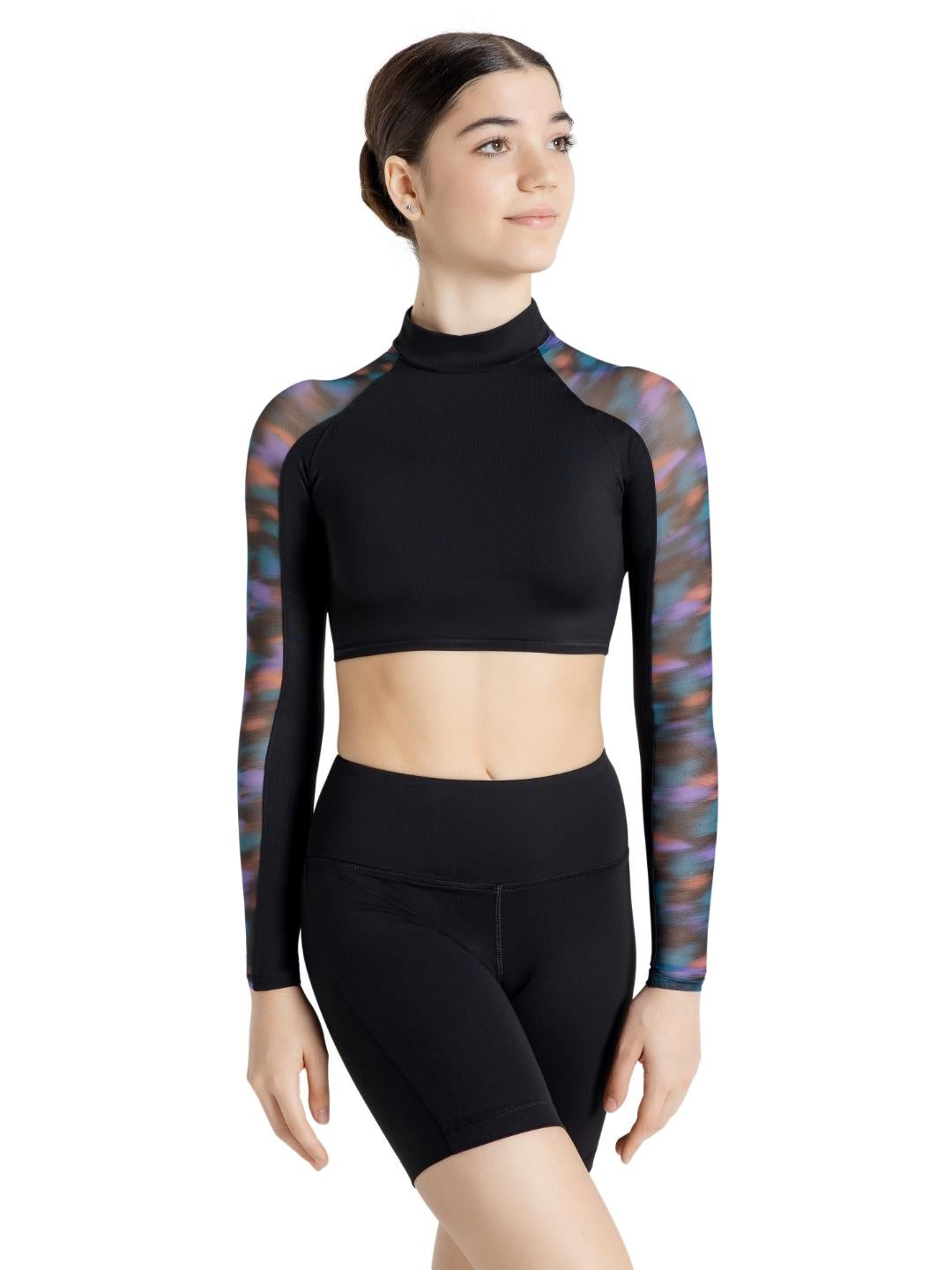 Mystical Forest Long Sleeve Crop Top