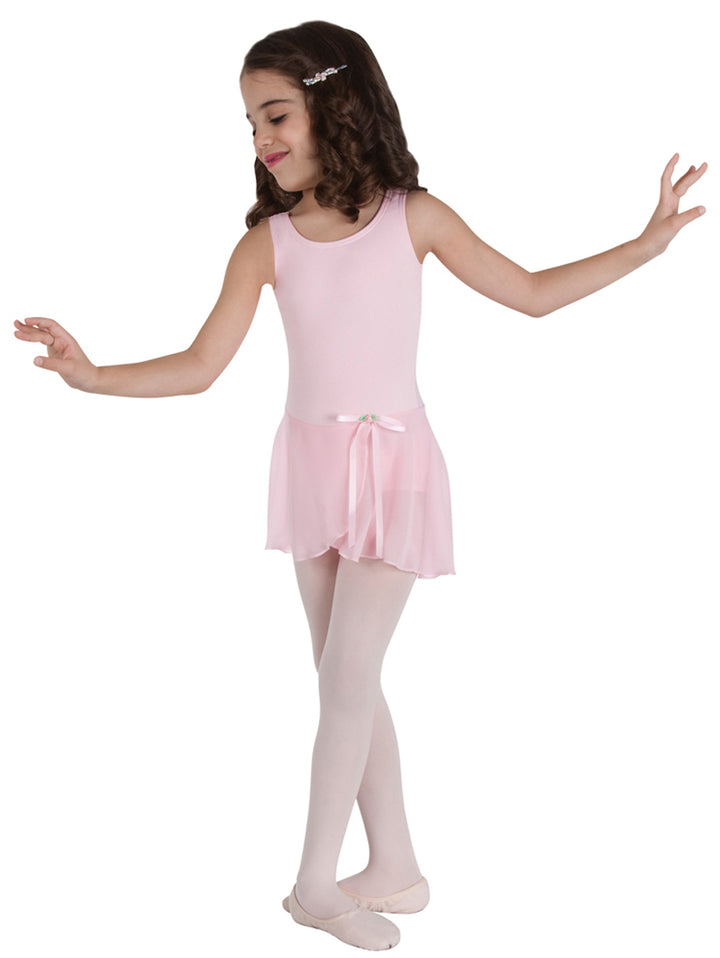 Microfiber Tank Leotard Dress - Girls