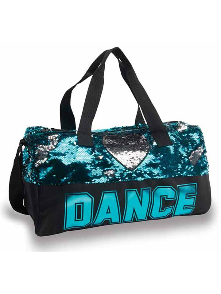 Dance Sequin Heart Duffel Bag