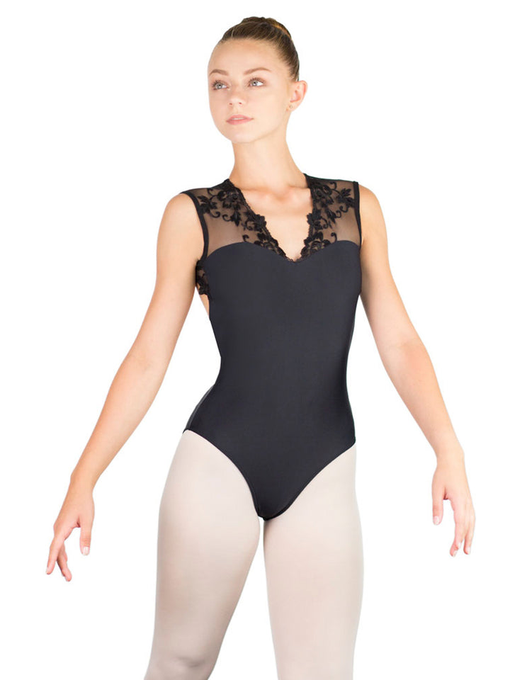 Emmeline Open Back Tank Leotard - Girls