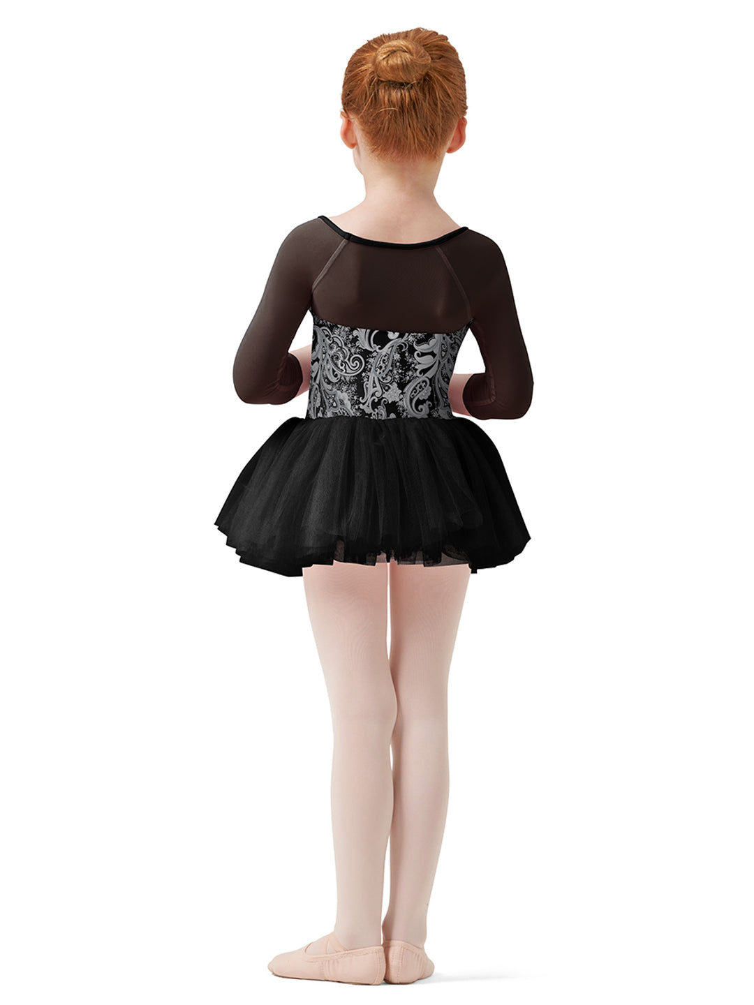 Three Quarter Sleeve Tutu Leotard - Girls