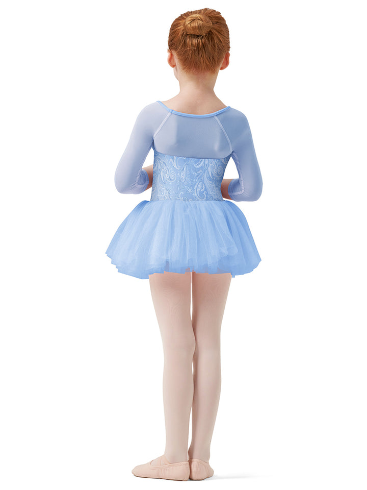 Three Quarter Sleeve Tutu Leotard - Girls