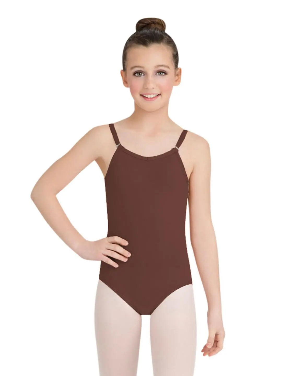 Camisole Leotard with Adjustable Straps - Girls