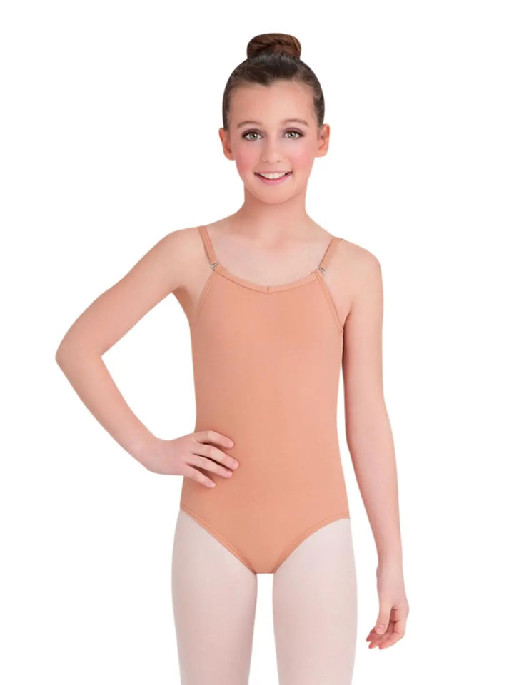 Camisole Leotard with Adjustable Straps - Girls